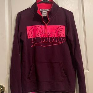 Pink and plum Victoria’s Secret pink quarter zip